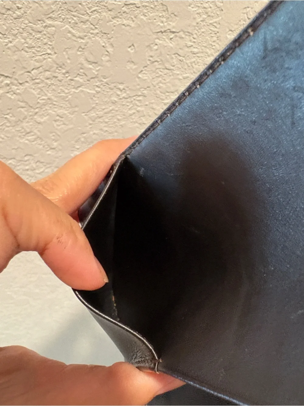 Louis Vuitton Bifold Black Leather Long Wallet